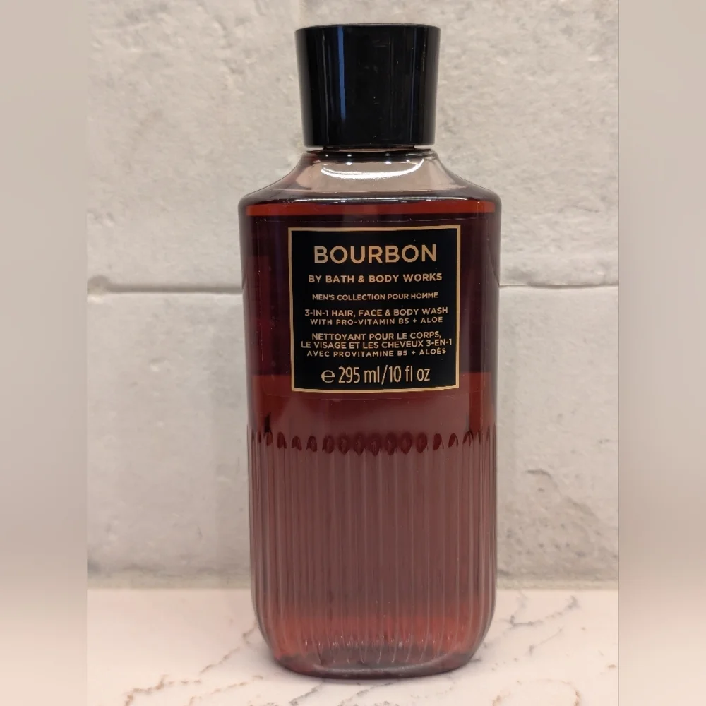 💚Bath & Body Works Bourbon 3-in-1 Wash - New - 10 oz